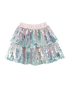 Ярусная юбка с пайетками, синий Billieblush