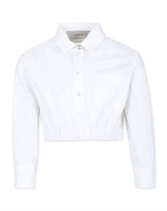 Укороченная рубашка, белый Simonetta