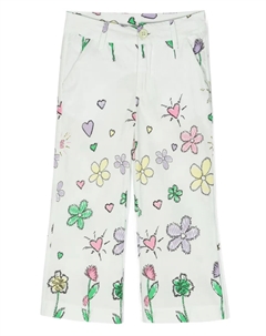 Брюки с цветочным принтом, зеленый Miss grant kids