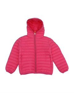 Стеганая куртка с капюшоном, розовый Save the duck kids