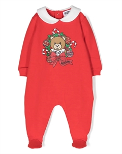 Пижама с принтом Teddy Bear, красный Moschino kids