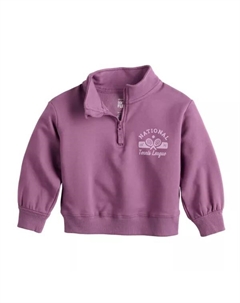 Детский худи с молнией на четверть, цвет purple tennis league Jumping beans