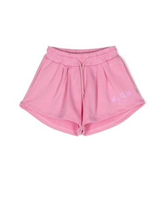 Шорты с логотипом, розовый Msgm kids