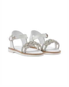 Сандалии с плетеными ремешками, белый Baby walker