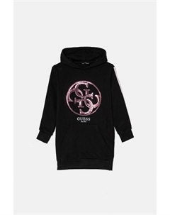 Детское хлопковое платье, черный Guess