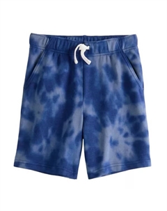 Шорты из французского трикотажа для мальчиков 4-12 лет, цвет navy grey tie dye Jumping beans