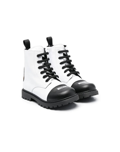 Ботинки с нашивкой Teddy, черный Moschino kids