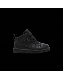 Кроссовки  1 Mid TD 'Triple Black', черный Air jordan