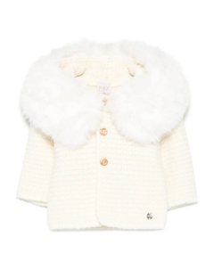 Вязаная куртка с капюшоном из искусственного меха, нейтральный Paz rodriguez