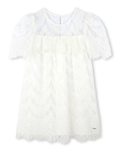 Кружевное платье, белый Chloé kids
