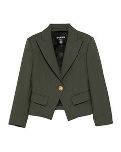 Укороченный пиджак, зеленый Balmain kids