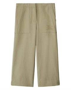 Брюки с вышивкой Equestrian Knight, зеленый Burberry kids