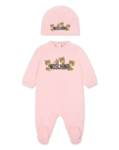 Боди с принтом, розовый Moschino kids