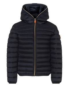 Стеганая куртка с капюшоном, черный Save the duck kids