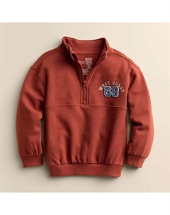 Пуловер с застежкой-молнией на четверть дюйма для малышей и малышей, цвет red lc coast Little co. by lauren conrad