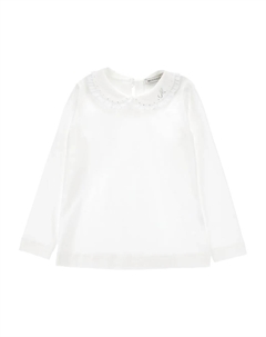 Топ с оборками, белый Monnalisa