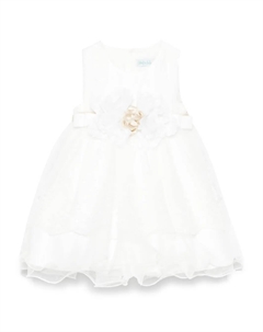 Платье из тюля с вышивкой, белый Abel & lula