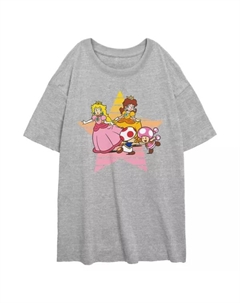 Футболка с принтом «Super Mario Bros. Princess Peach and Friends» от Juniors, серый Licensed character