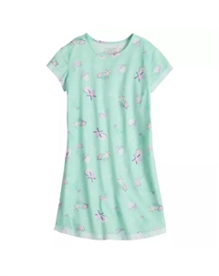 Адаптивная ночная рубашка для девочек 4-12 лет, цвет sea life Cuddl duds