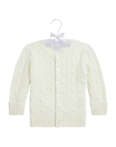 Кашемировый кардиган, белый Polo ralph lauren kids