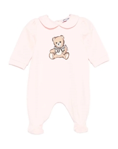 Пижама с воротником и принтом Тедди, розовый Moschino kids