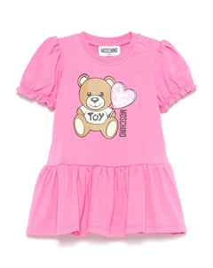 Платье с принтом Teddy Bear, розовый Moschino kids