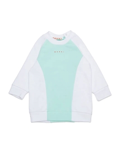 Платье с логотипом, зеленый Marni kids