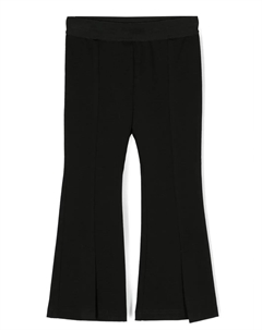 Расклешенные брюки с эластичным поясом, черный Msgm kids