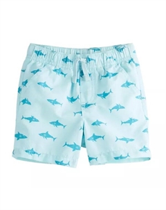 Шорты для мальчиков Baby & Toddler из поплина с печатью и текстурой слэб, цвет teal sharks Jumping beans