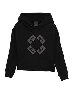 Худи с кристаллами, черный Givenchy kids