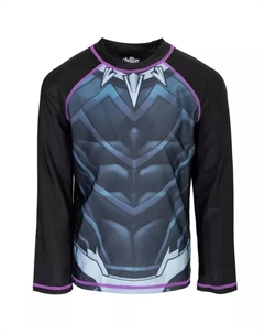 Детский рашгард для плавания Marvel для мальчиков, черный Avengers