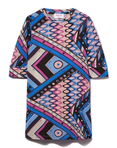 Платье с принтом Vivara, розовый Pucci junior