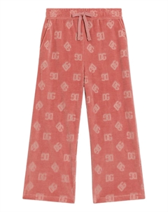 Брюки с логотипом, розовый Dolce & gabbana kids
