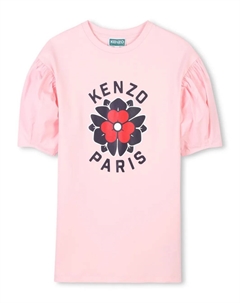Платье-футболка с логотипом, розовый Kenzo kids