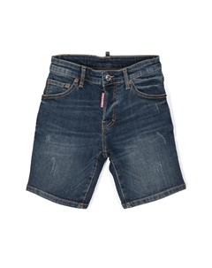 Джинсовые шорты средней посадки, синий Dsquared2 kids