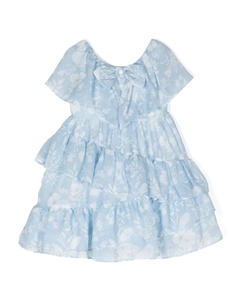 Ярусное платье с цветочным принтом, синий Patachou