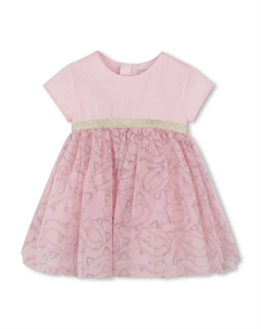 Платье с принтом Choupette, розовый Karl lagerfeld kids