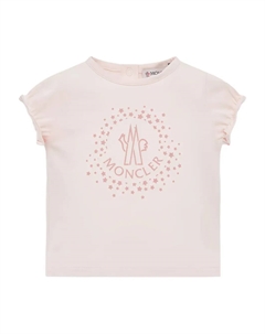 Футболка с логотипом, розовый Moncler enfant