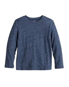 Мальчиковая футболка с длинным рукавом Essential Texture, 4-12 лет, синий Jumping beans
