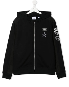 Худи с цветочным принтом, черный Burberry kids