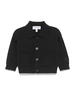 Кардиган с вышитым логотипом, синий Emporio armani kids