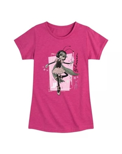 Футболка с графическим рисунком из альбома для скетчбука «Floor Blossom» для девочек 7–16 лет, цвет heather pink Licensed character