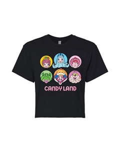 Футболка с принтом Candy Land для юниоров, черный Hasbro