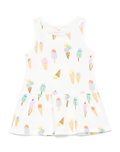 Платье с принтом Icecream, белый Stella mccartney kids