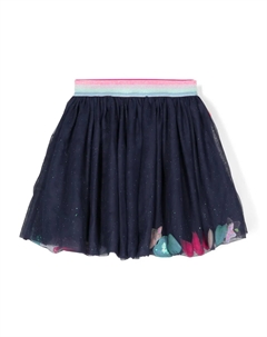 Юбка мини со стразами, синий Billieblush