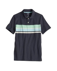 Мальчиковая поло с удобной застежкой 8-20, цвет grey stripe Sonoma goods for life