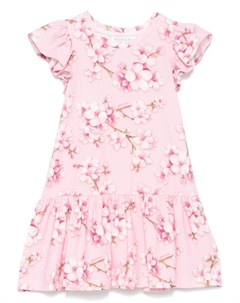 Платье с цветочным принтом, розовый Monnalisa