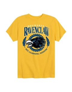 Футболка с принтом Ravenclaw для мальчиков 8-20 лет, желтый Harry potter