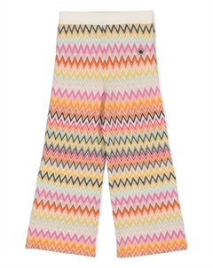 Брюки с узором зигзаг, белый Missoni kids