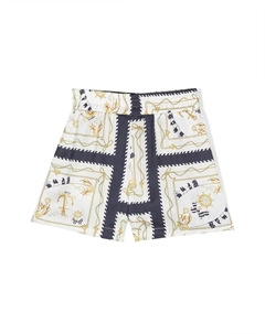 Шорты с эластичным поясом, белый Monnalisa